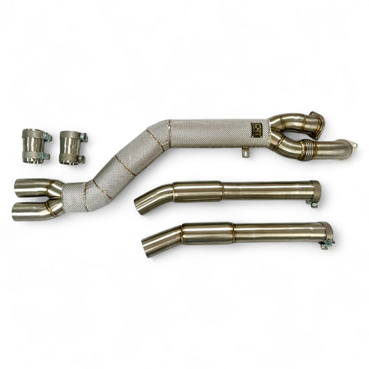 Single Midpipe 4" w osłonie termicznej - BMW S58 BMW M3/M4 (G80/G81/G82/G83)