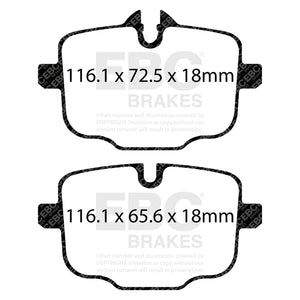 EBC Bluestuff – Tylne Klocki Hamulcowe do BMW M2/M3/M4 (G87/G80/G81/G82/G83) DP52089NDX