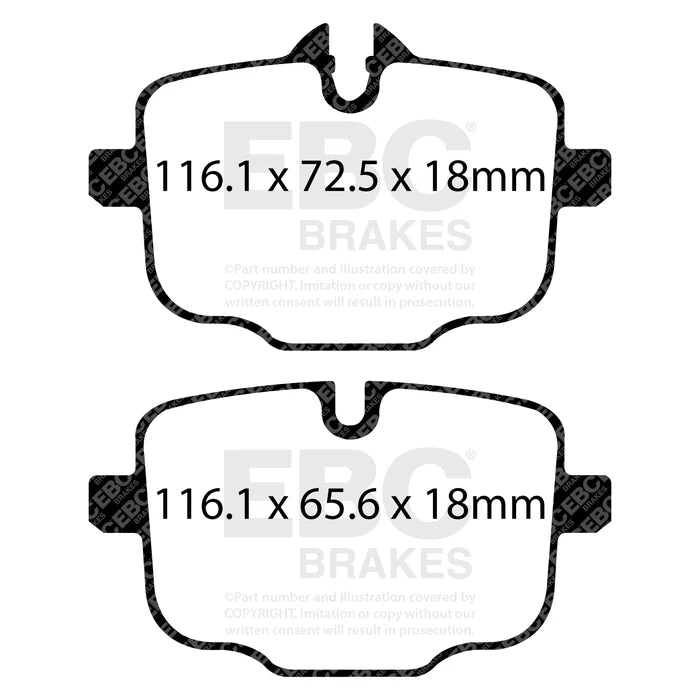 EBC Bluestuff – Tylne Klocki Hamulcowe do BMW M2/M3/M4 (G87/G80/G81/G82/G83) DP52089NDX