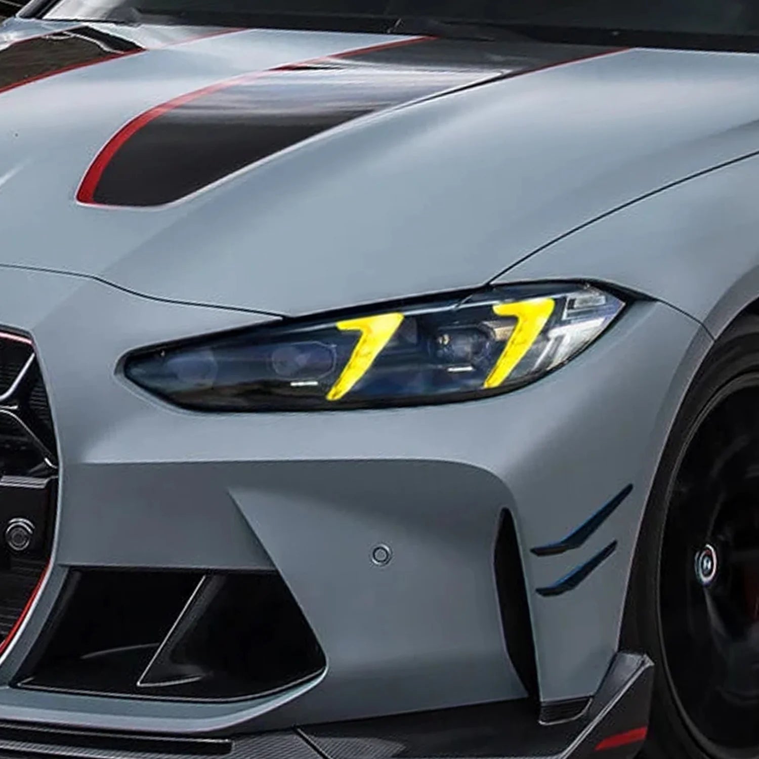 Żółte moduły DRL do BMW M3/M4 LCI 2024+ (G80/G81/G82/G83)