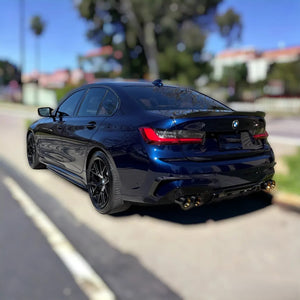 Dokładki Progowe 'Performance Style' do BMW Seria 3 (G20/G21) Pre-LCI 2019+ w czarnym połysku