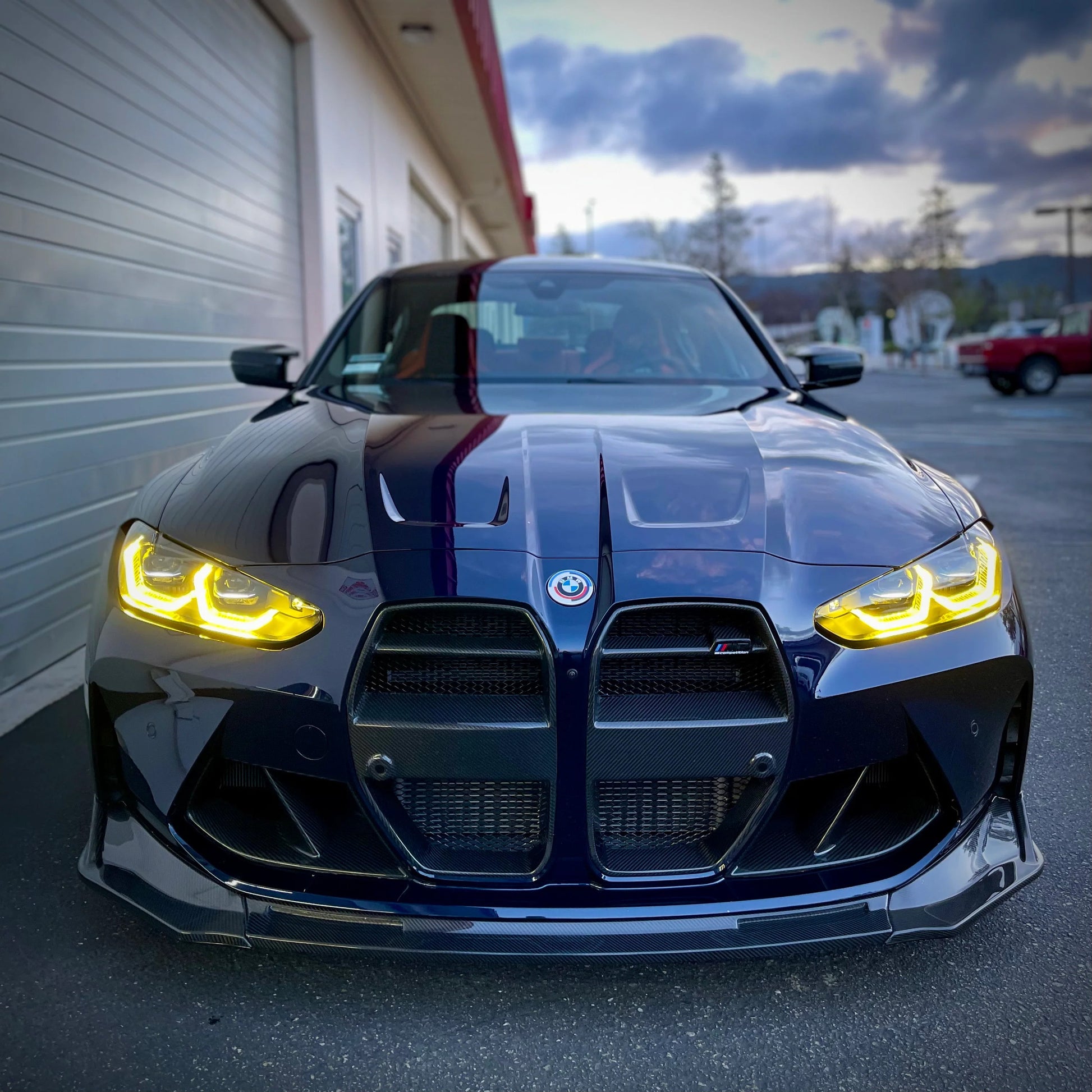 Karbonowy Splitter Przedni 'V-Style' do BMW M3/M4 (G80/G81/G82/G83)