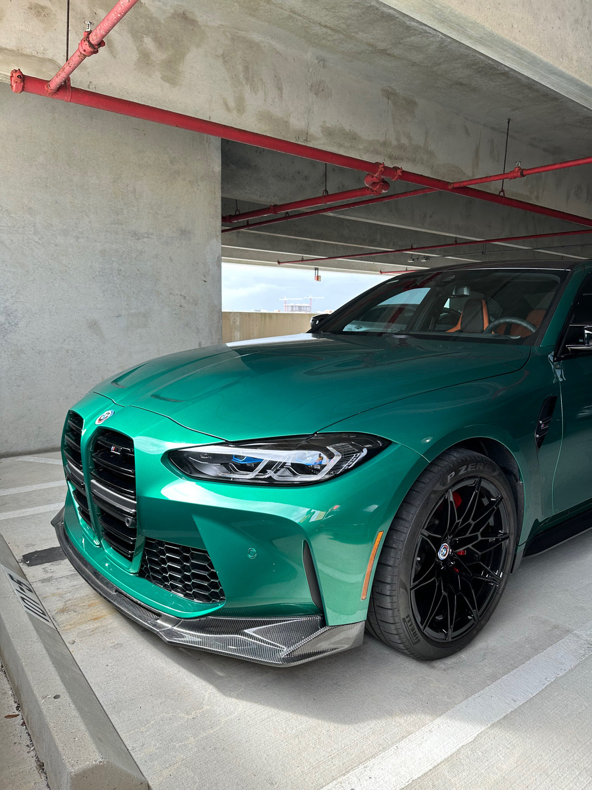 Karbonowy Splitter Przedni 'V-Style' do BMW M3/M4 (G80/G81/G82/G83)