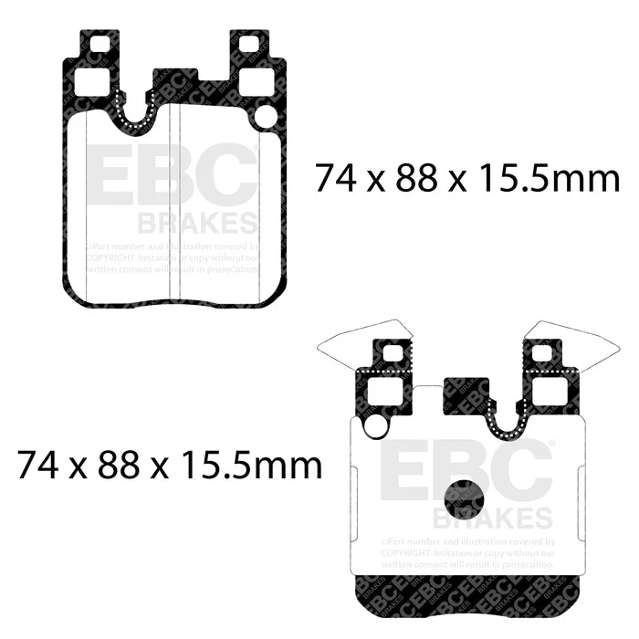 EBC RP-X - Tylne Klocki Hamulcowe DP82133RPX do BMW Seria F (M Performance / M)