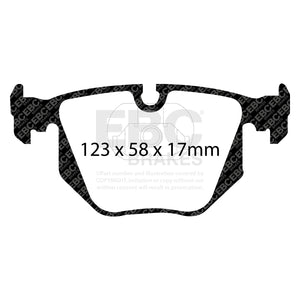 EBC Yellowstuff - Tylne Klocki Hamulcowe DP41118R do BMW M3 E46