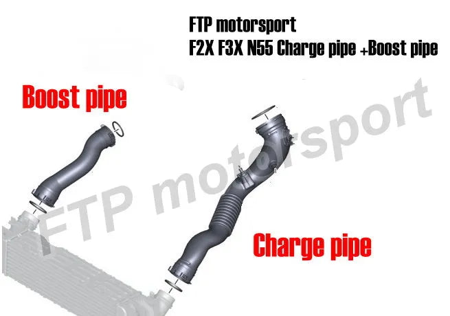 Charge Pipe + Boost Pipe Kit FTP Motorsport - BMW N55 Seria F (1/2/3/4) F2X F3X