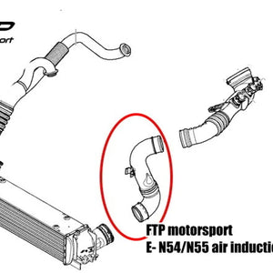 Air Induction Pipe FTP Motorsport - BMW N54/N55 Seria E8X E9X